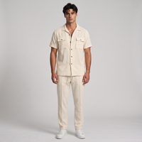 Algernon | Men's Linen Matching Set Cream