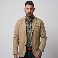 Leander | Men's Lightweight Blazer Beige