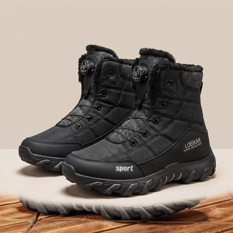 Darnley | Men's Waterproof Winter Snow Boots Black
