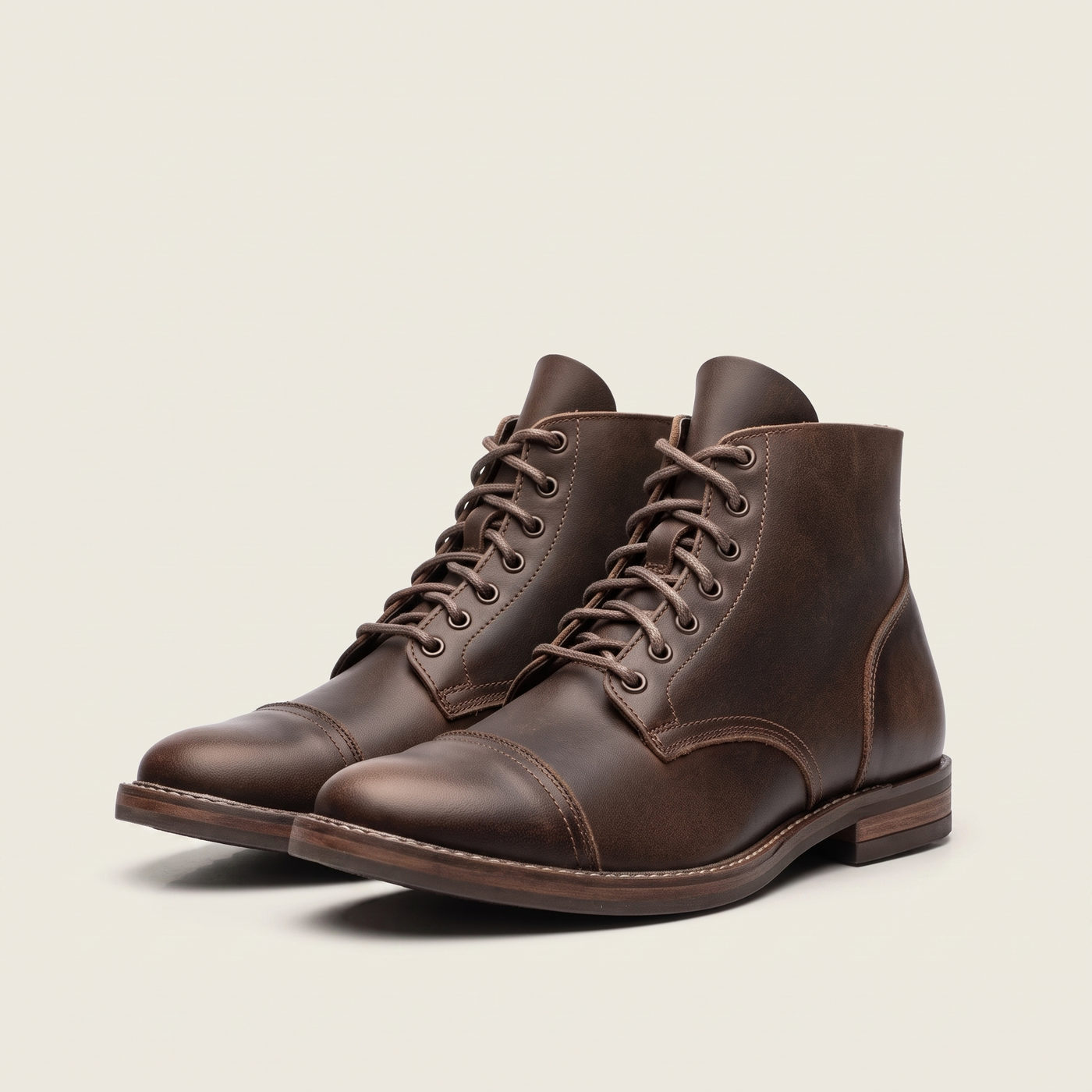 Granville | Men's Leather Lace Up Ankle Boots Brown