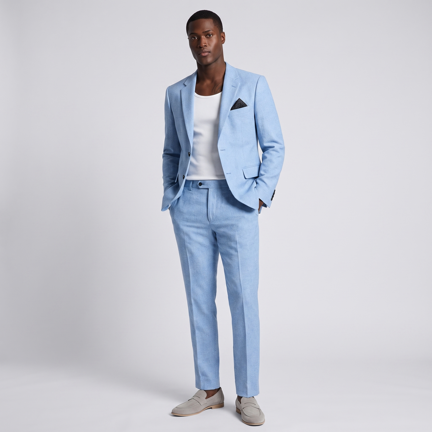 Silas | Men's Linen Blend Two Piece Suit