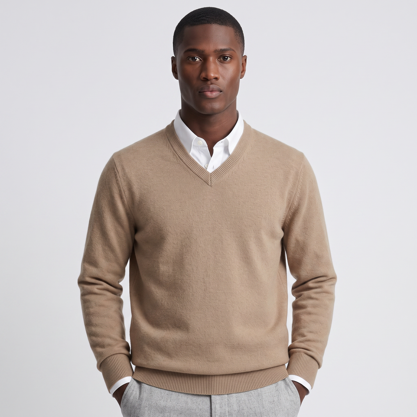 Toby | Men's Cashmere V-Neck Jumper