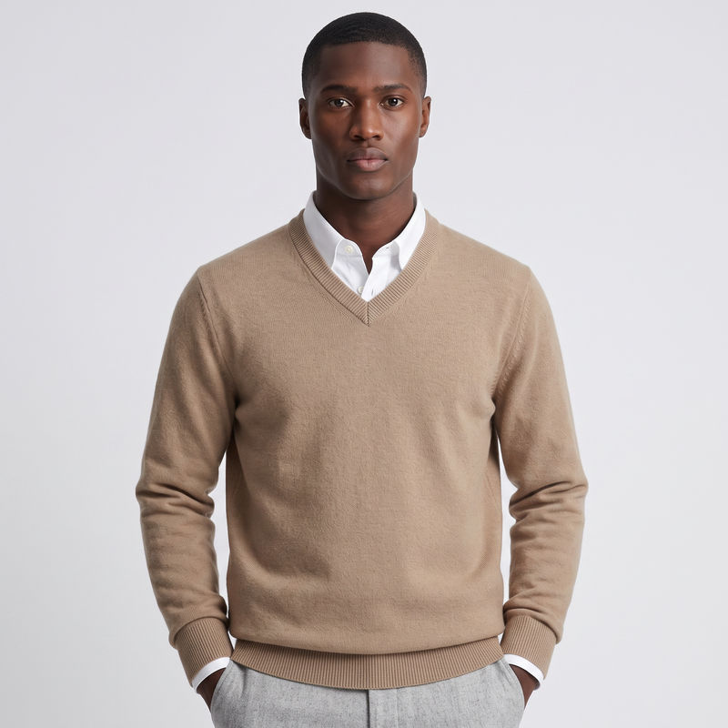 Toby | Men's Cashmere V-Neck Jumper