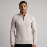 Ephraim | Men's Cable Knit Quarter Zip Jumper