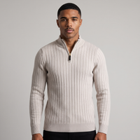 Ephraim | Men's Cable Knit Quarter Zip Jumper