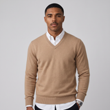 Sebastian | Cashmere V-Neck Knit Jumper