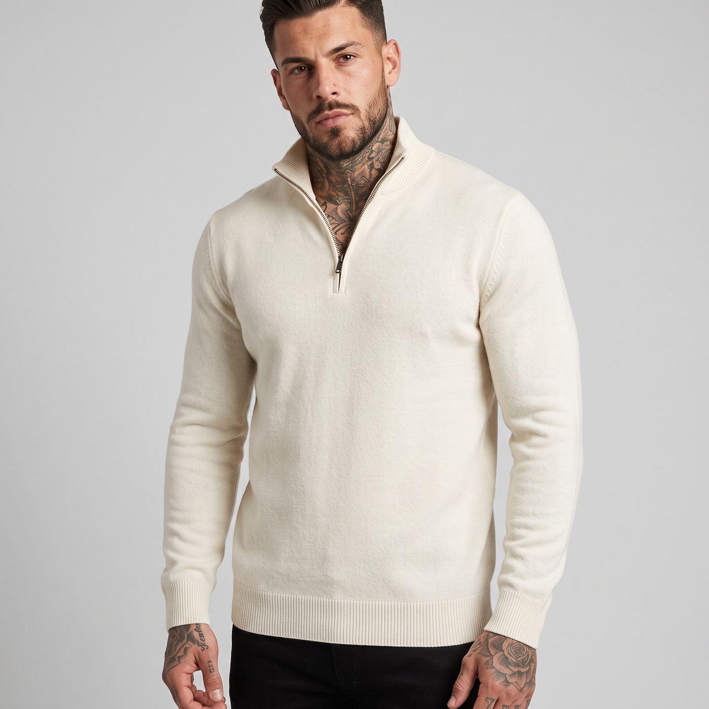 Floyd | Men's Quarter Zip Knit Jumper
