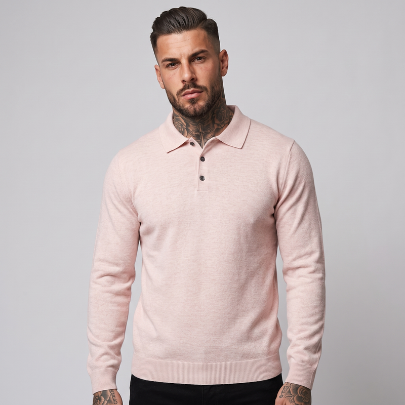 Milton | Men's Merino Knit Polo Jumper