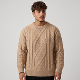 Erasmus | Men's Chunky Fisherman Cable Knit Jumper