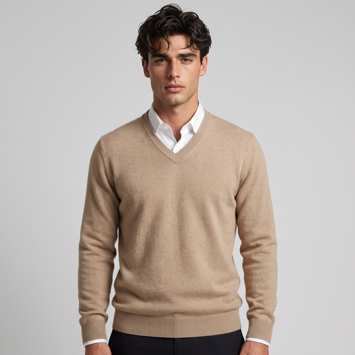 Marvin | Men's Cashmere V-Neck Jumper