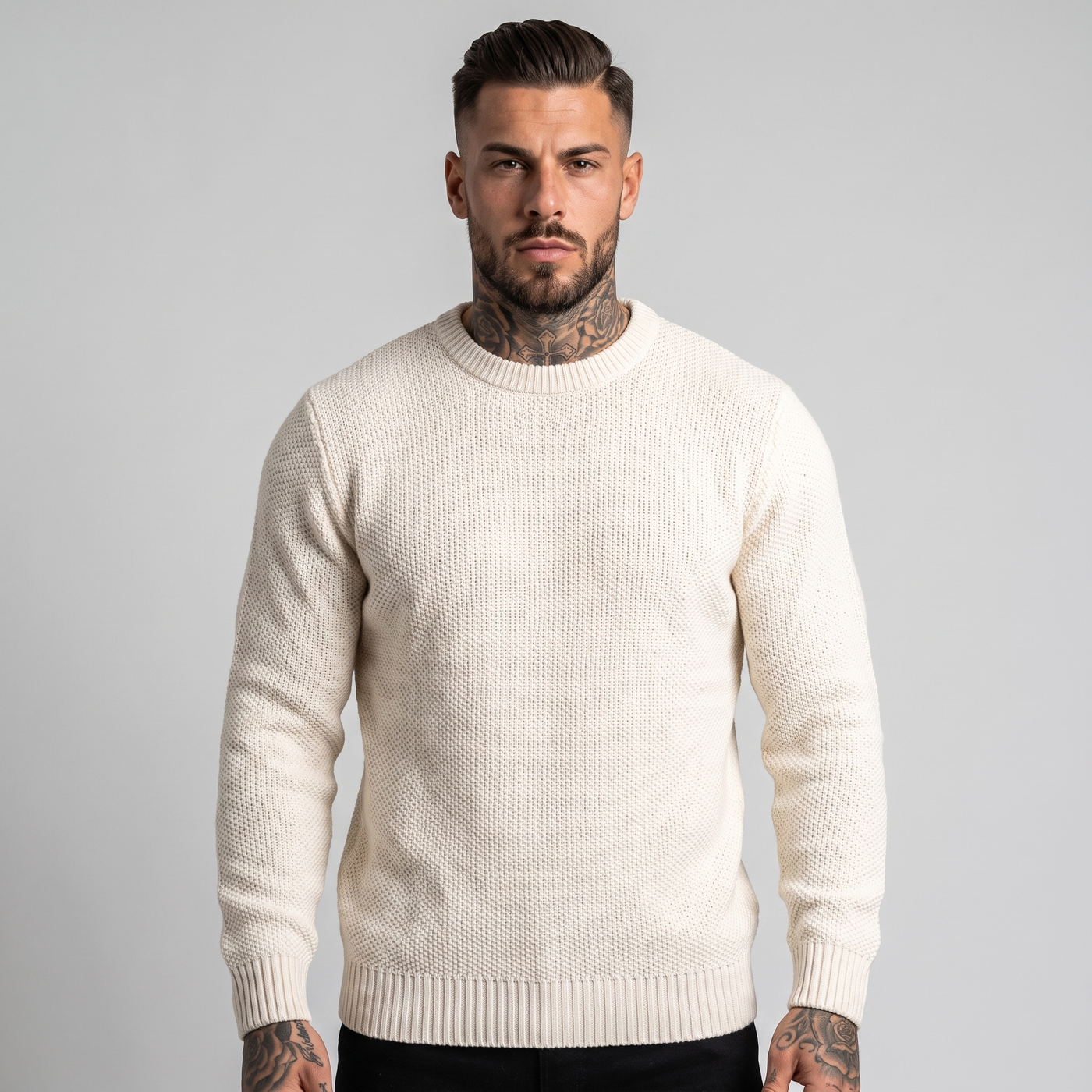 Murphy | Men's Ribbed Hem Knit Jumper