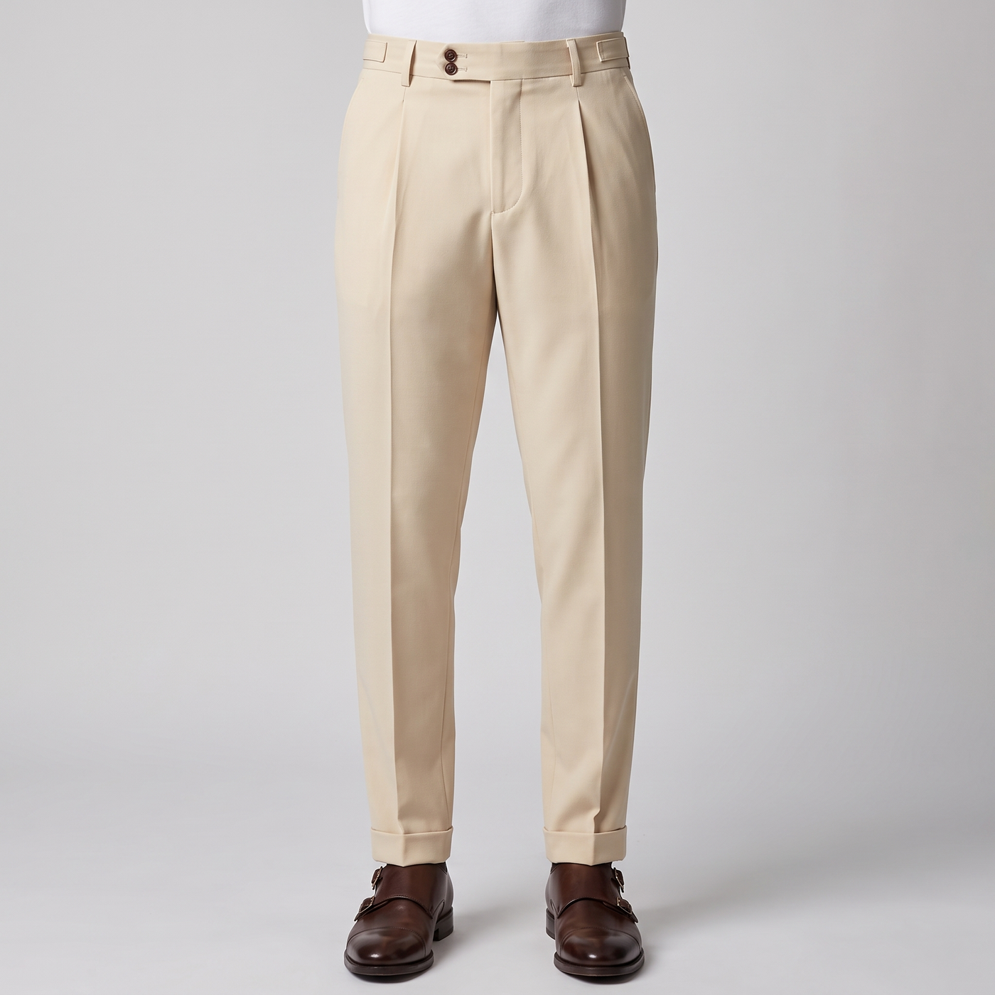 Julian | Men's Slim Fit Pleated Dress Trousers