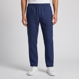 Galen | Men's Casual Lightweight Elastic Linen Trousers