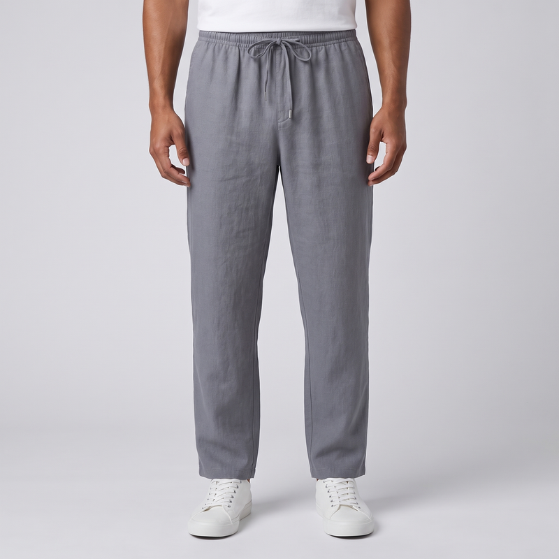 Jeremy | Men's Relaxed Casual Linen Trousers