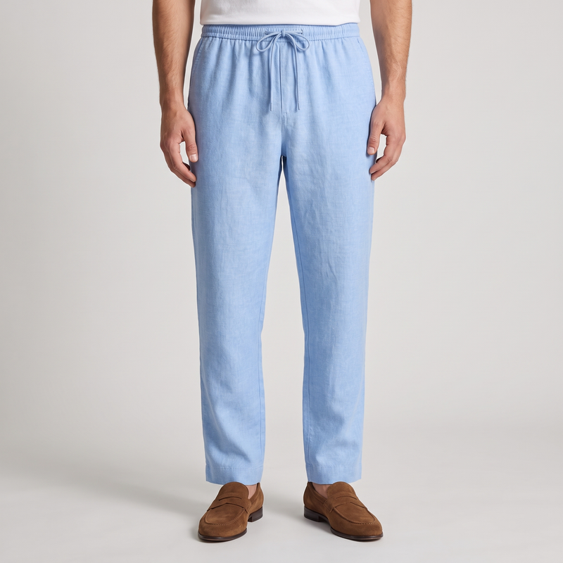 Kenzo | Men's Soft Linen Loose Fit Trousers