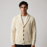 Pembroke | Men's Shawl Collar Ribbed Knit Cardigan