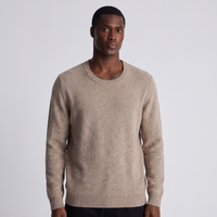 NOLA model wearing textured knit crew neck jumper