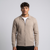 Lindsey | Men's Full Zip Collared Knit Jacket