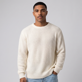 Lockwood | Men's Textured Knit Crew Neck Jumper