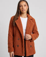 Dianthe | Women's Double Breasted Relaxed Fit Lapel Jacket