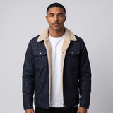 Bonaventure | Men's Button-Down Trucker Jacket with Sherpa Collar