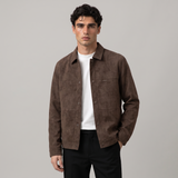 Cedar | Men's Button-Down Jacket in Brown and Black