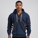 Abelard | Men's Hoodie with Adjustable Hood and Zipper Pockets