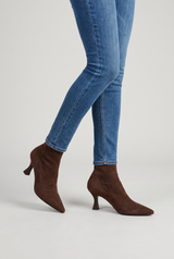 Patience | Women's Pointed Toe Kitten Heel Ankle Boots