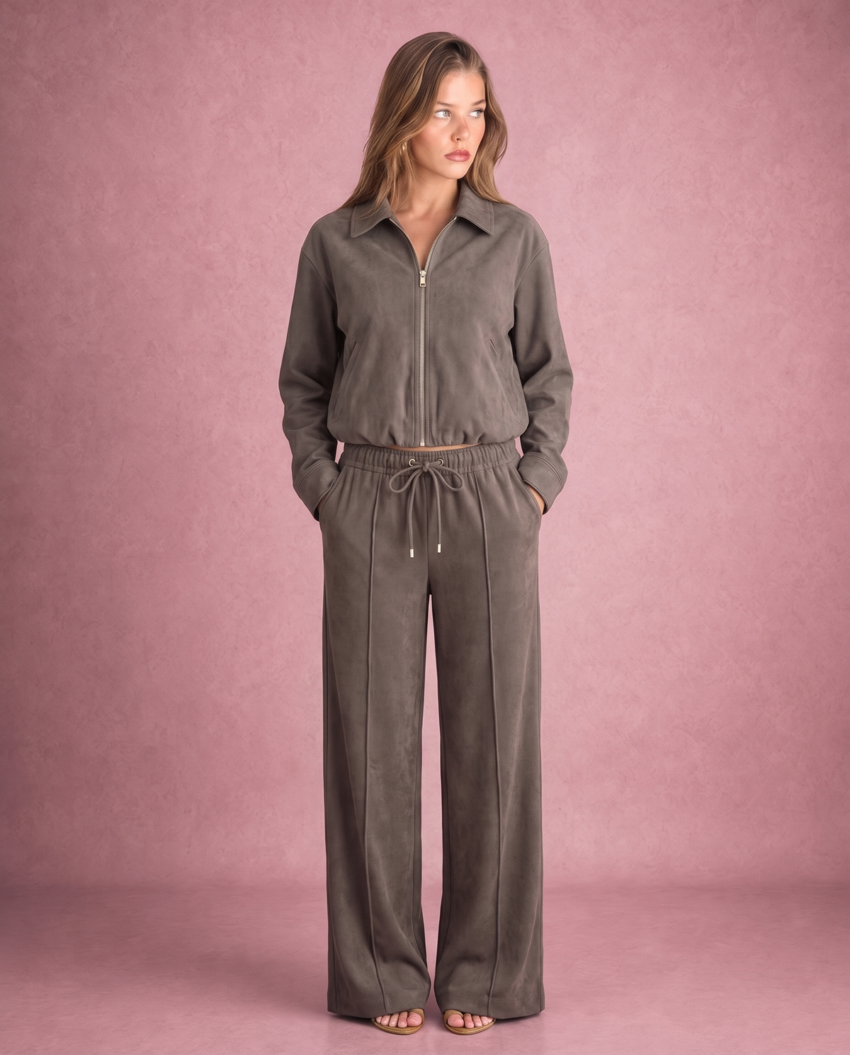 Olivia - Taupe Set