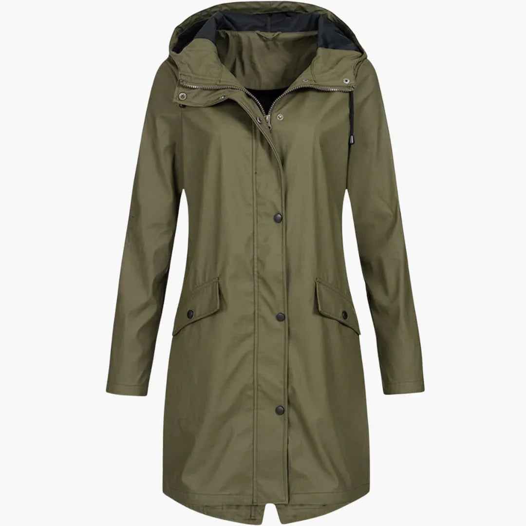 Apollonia | Women's Hooded Longline Parka with Pockets