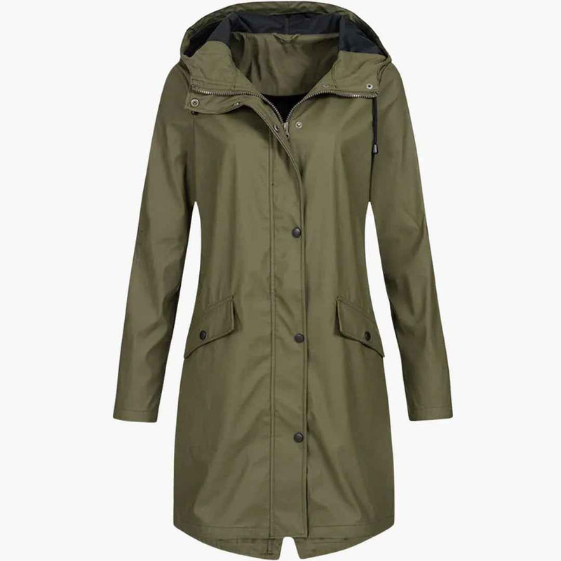 Apollonia | Women's Hooded Longline Parka with Pockets