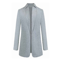 Susannah | Women's Open Front Collarless Long Coat