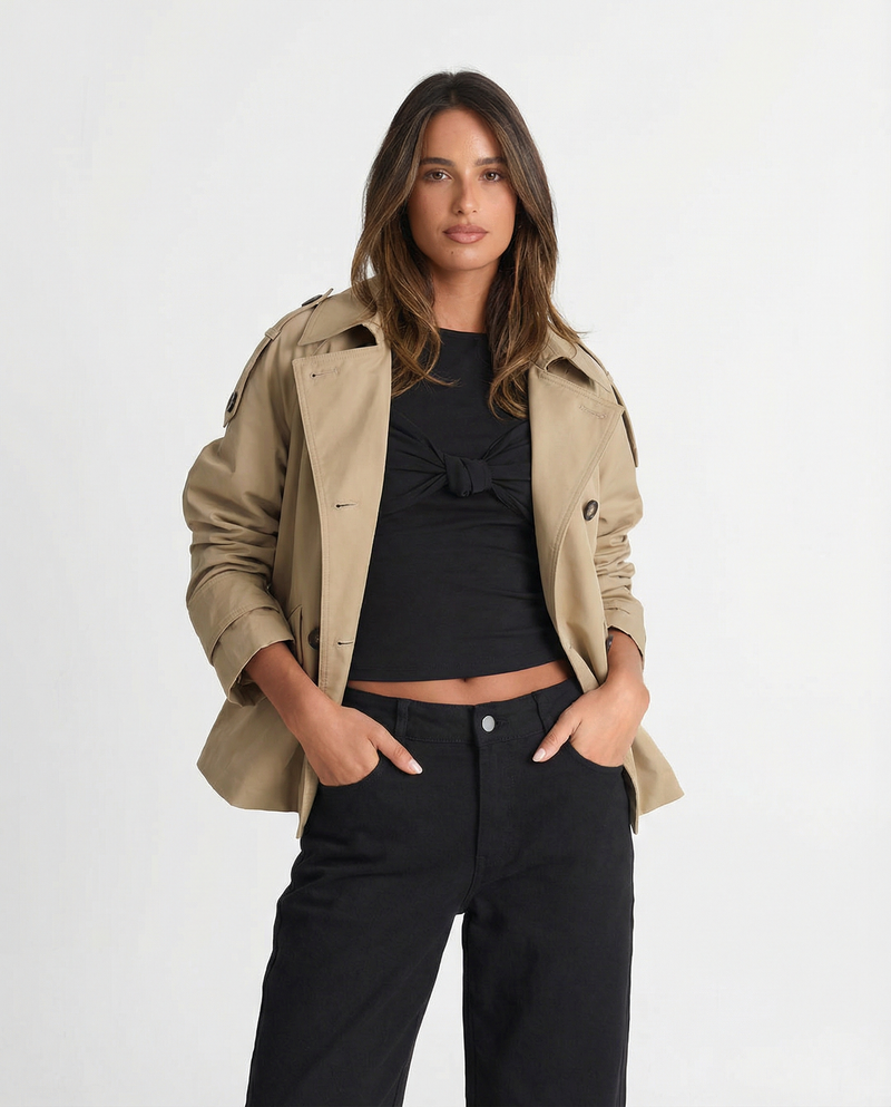 Summer | cropped trench coat