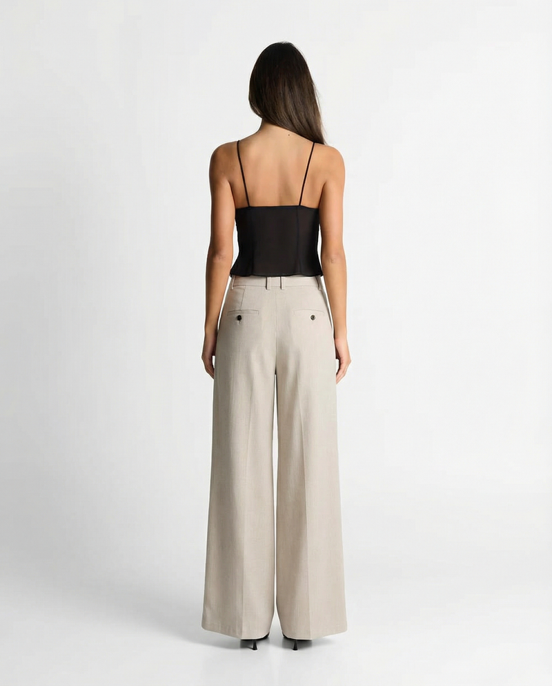 Olivia | linen wide leg pants