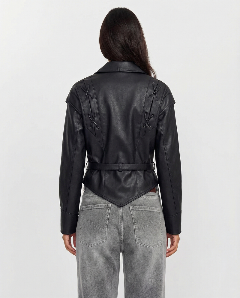 Anna | belted cropped blazer