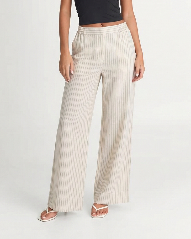Grace | linen wide leg pants