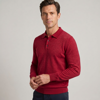 Milton | Merino Wool Knit Smart Casual Polo Jumper