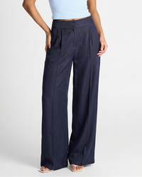 Polly | linen wide leg pants