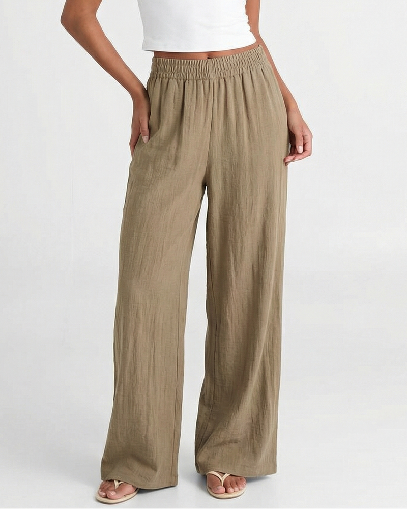 Julia | linen wide leg pants