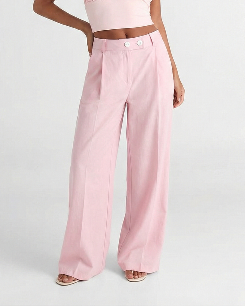 Martha | linen wide leg pants