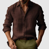 Dennis | Vintage Long Sleeve Linen Shirt
