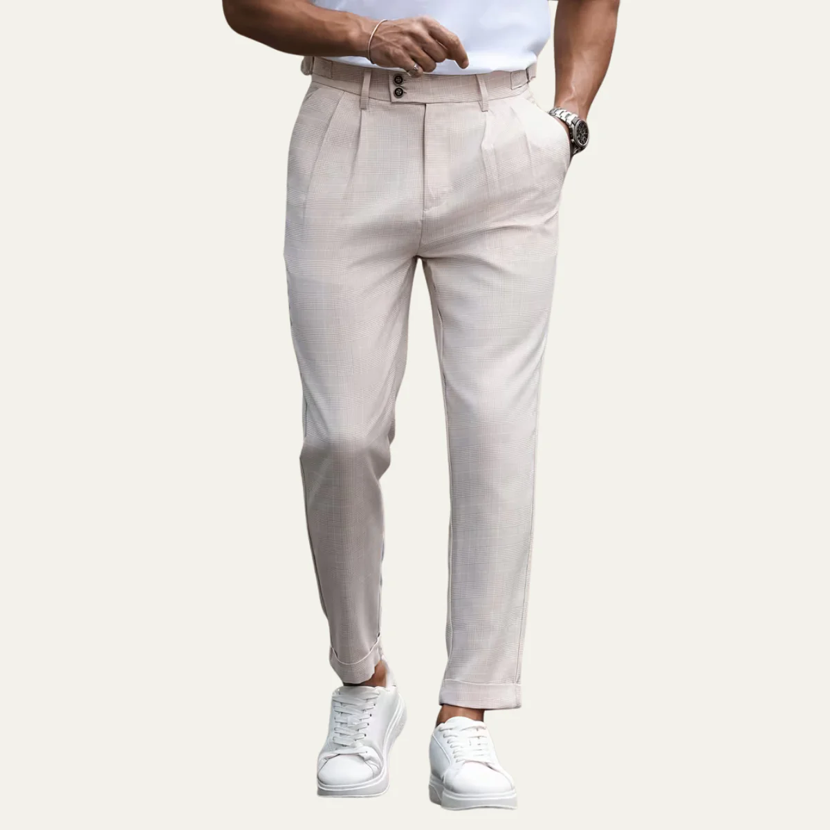 Harold | Slim Fit Lightweight Business Dress Trousers for Men