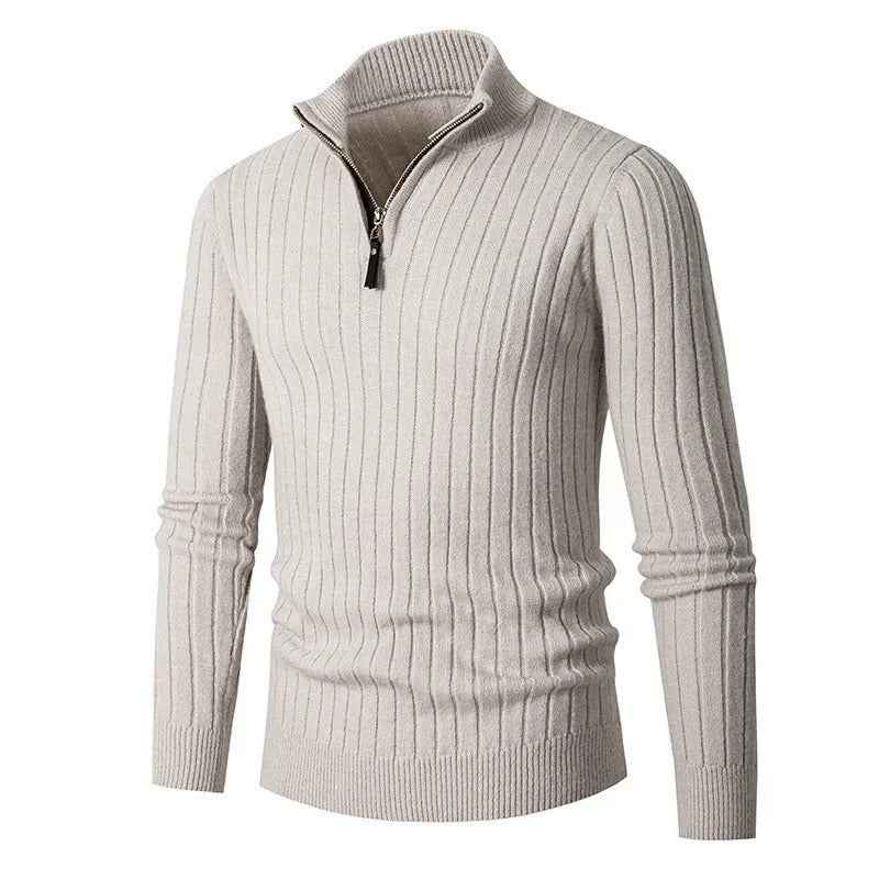 Ephraim | Men's Cable Knit Quarter Zip Jumper