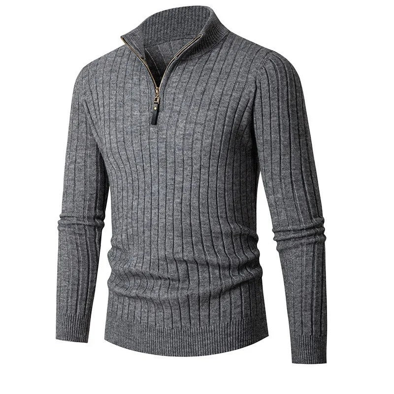 Ephraim | Men's Cable Knit Quarter Zip Jumper