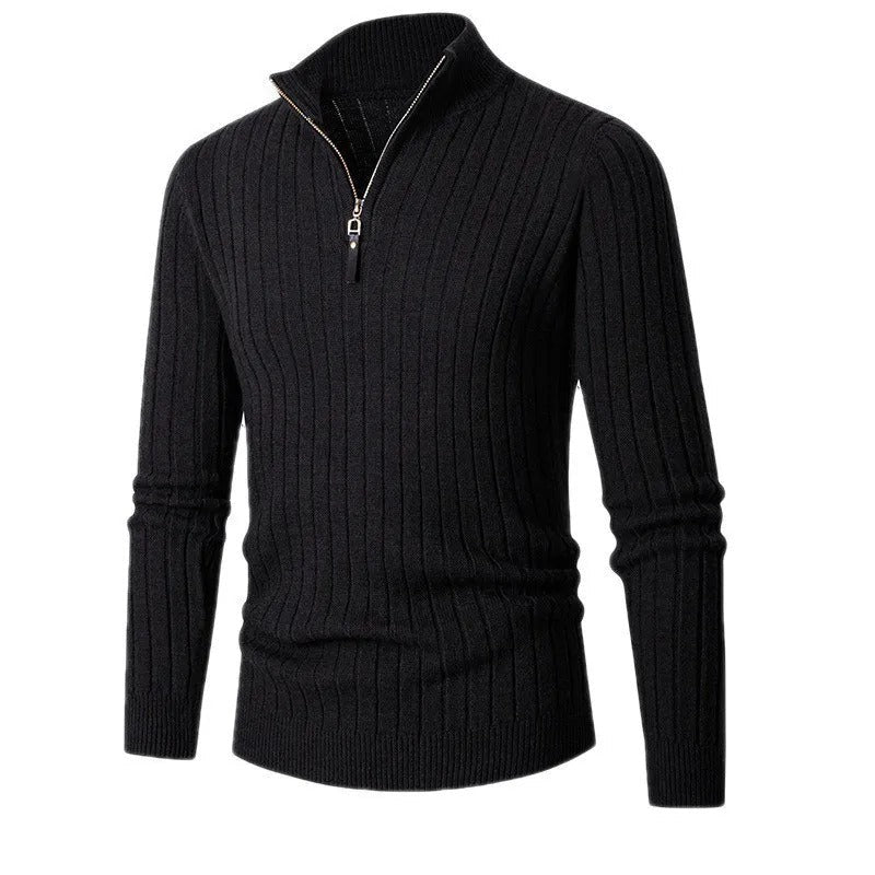 Ephraim | Men's Cable Knit Quarter Zip Jumper