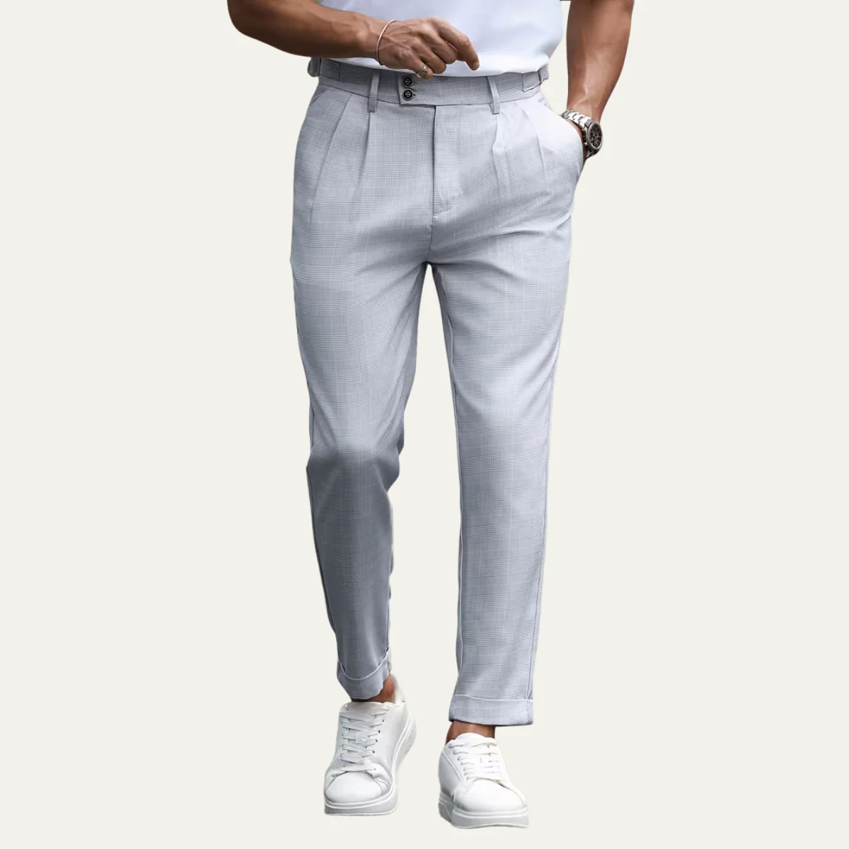 Harold | Slim Fit Lightweight Business Dress Trousers for Men