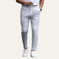 Harold | Slim Fit Lightweight Business Dress Trousers for Men