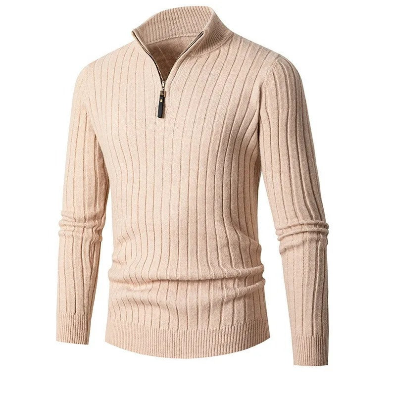 Ephraim | Men's Cable Knit Quarter Zip Jumper