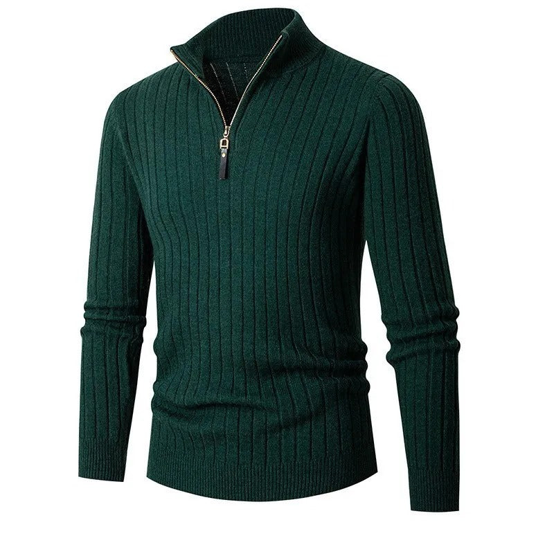 Ephraim | Men's Cable Knit Quarter Zip Jumper