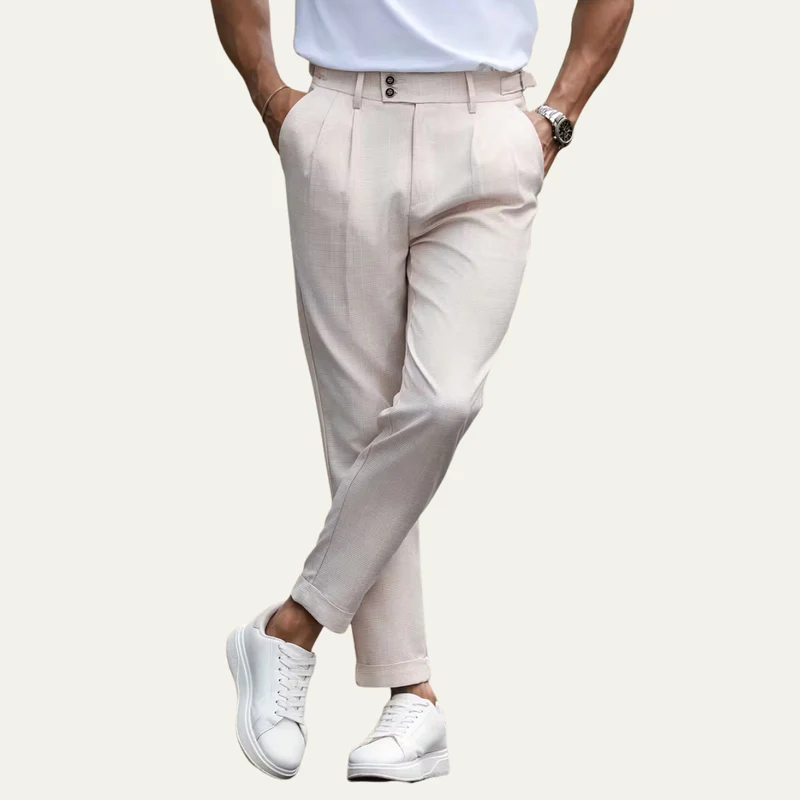 Harold | Slim Fit Lightweight Business Dress Trousers for Men